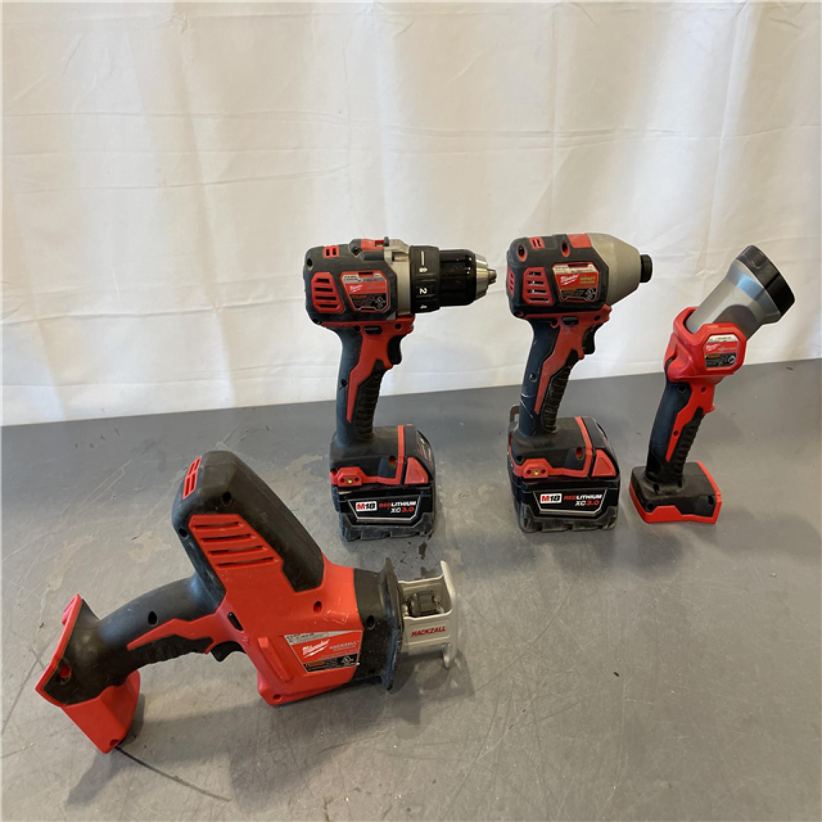 AS-IS - Milwaukee M18 18-Volt Lithium-Ion Cordless Combo Kit 7-Tool Kit