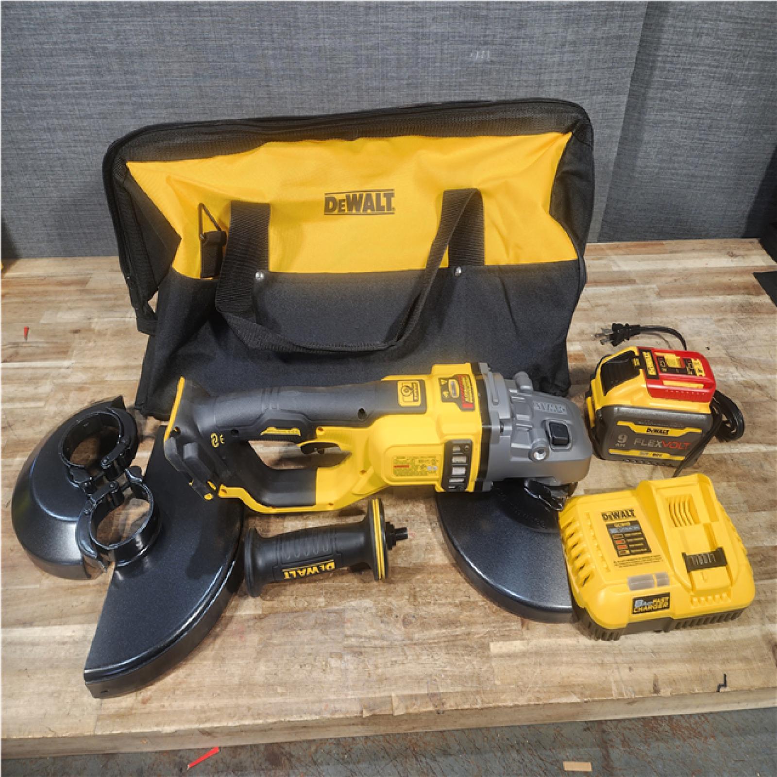Houston Location AS-IS DEWALT DCG460 XR FlexVolt Angle Grinder 230mm 54V DCG460X2-GB