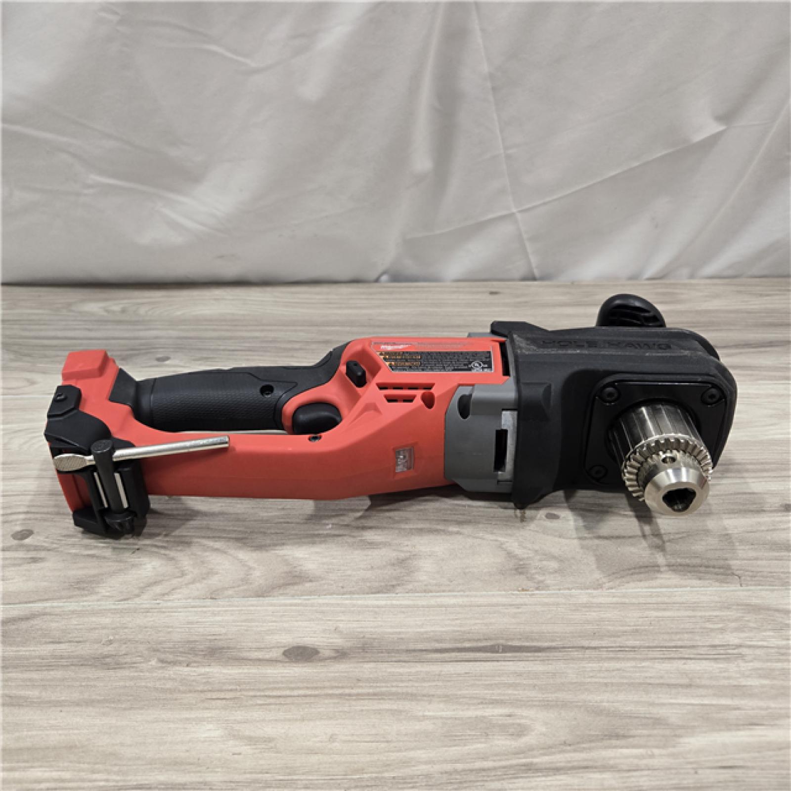 AS-IS Milwaukee M18 18V Fuel Hole Hawg 1/2  Right Angle Drill 2807-20 (Tool-Only)