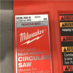 AS-IS Milwaukee FUEL 18V Lithium-Ion Cordless 7-1/4 in. Rear Handle Circular Saw (Tool-Only)