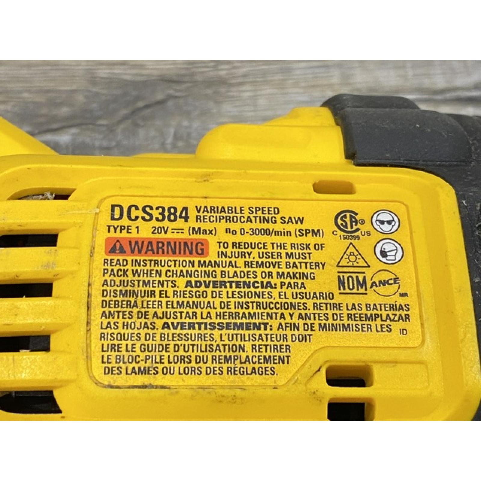 AS-IS DEWALT 20-Volt XR Cordless Reciprocating Saw (Tool Only)