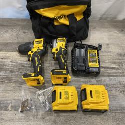 AS-IS DEWALT ATOMIC 20V MAX Lithium-Ion Cordless 2-Tool Combo Kit