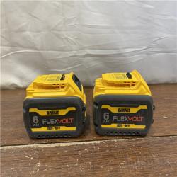 AS-IS DEWALT FLEXVOLT 20V/60V MAX Lithium-Ion 6.0Ah Battery Pack (2 Pack)