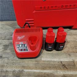 HOUSTON LOCATION - AS-IS (APPEARS LIKE NEW) MILWAUKEE 12-Volt Lithium-Ion Force Logic Cordless Press Tool Kit