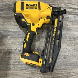 AS-IS DEWALT 20V MAX XR 16-Gauge Electric Cordless Angled Finishing Nailer Kit