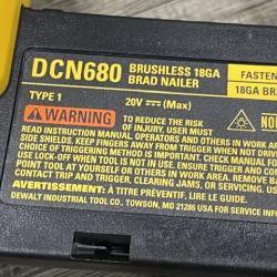 AS-IS DEWALT 20V MAX XR Lithium-Ion Electric Cordless 18-Gauge Brad Nailer (Tool Only)