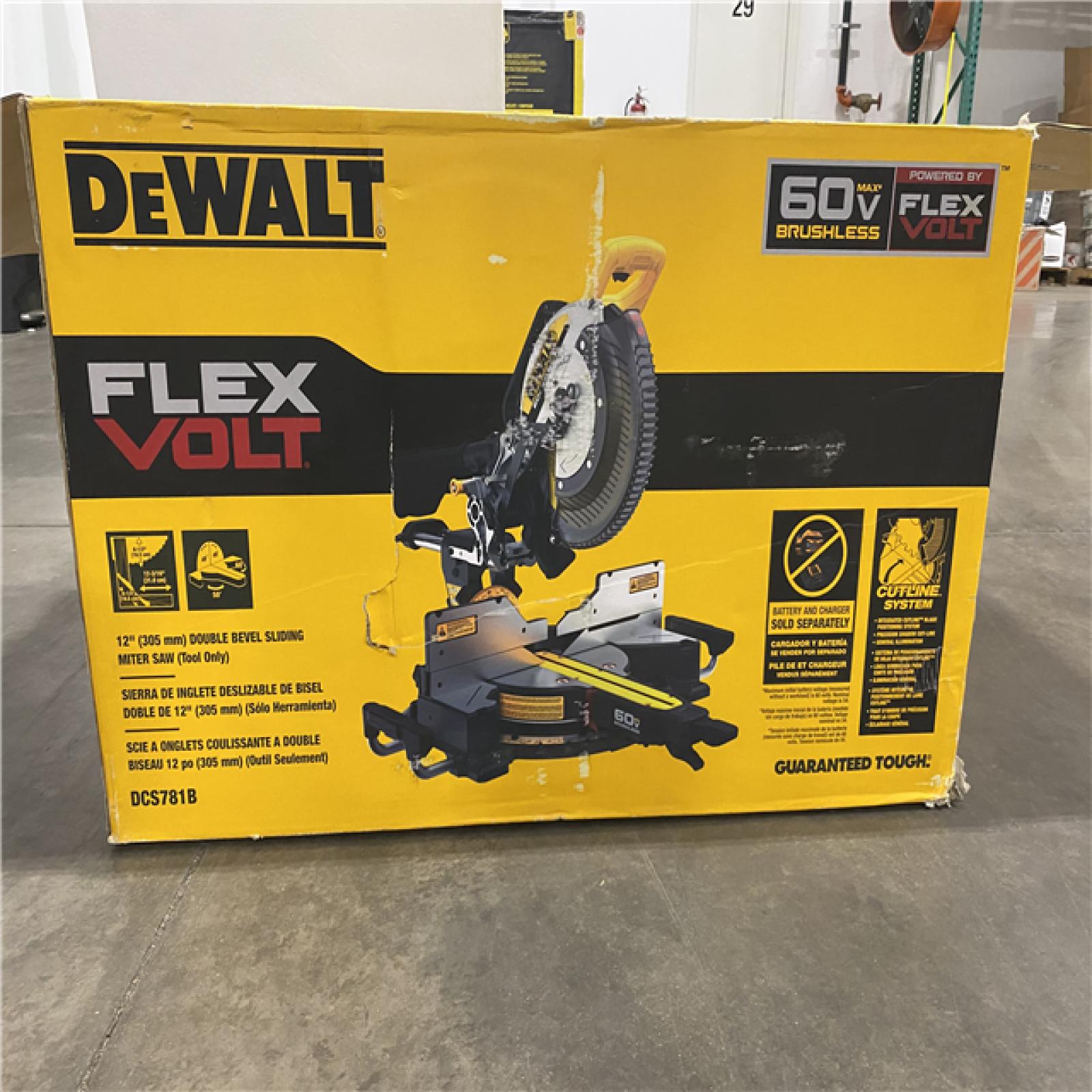 As-Is- DEWALT 60V Lithium-Ion 12 in. Cordless Sliding Miter Saw (Tool Only)