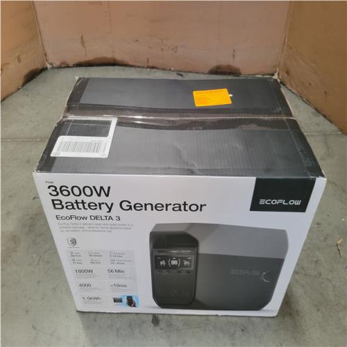 CALIFORNIA AS-IS ECOFLOW 1800-WATT DELTA 3 BATTERY GENERATOR