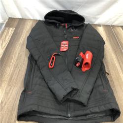 AS-IS Milwaukee Men's Small 12V Lithium-Ion Cordless AXIS Black Heated Jacket Kit