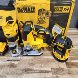 HOUSTON LOCATION - AS-IS DEWALT 20V MAX Lithium-Ion Cordless 3-Tool Combo Kit with 2.0 Ah Battery  5.0 Ah Battery  Charger and Bag