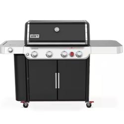 DALLAS LOCATION - WEBER Genesis E-435 4-Burner Liquid Propane Gas Grill in Black with Side Burner