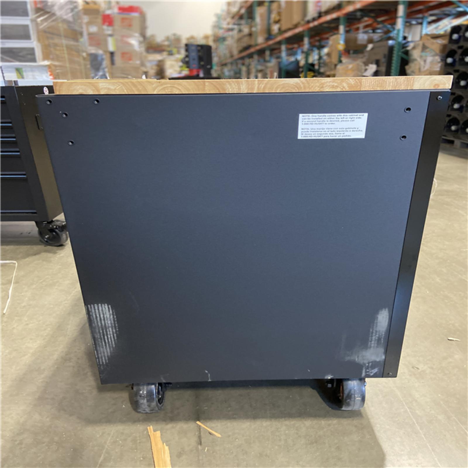 DALLAS LOCATION - Husky 56 in. W x 27.6 in. D 10-Drawer Matte Black Heavy-Duty Mobile Workbench