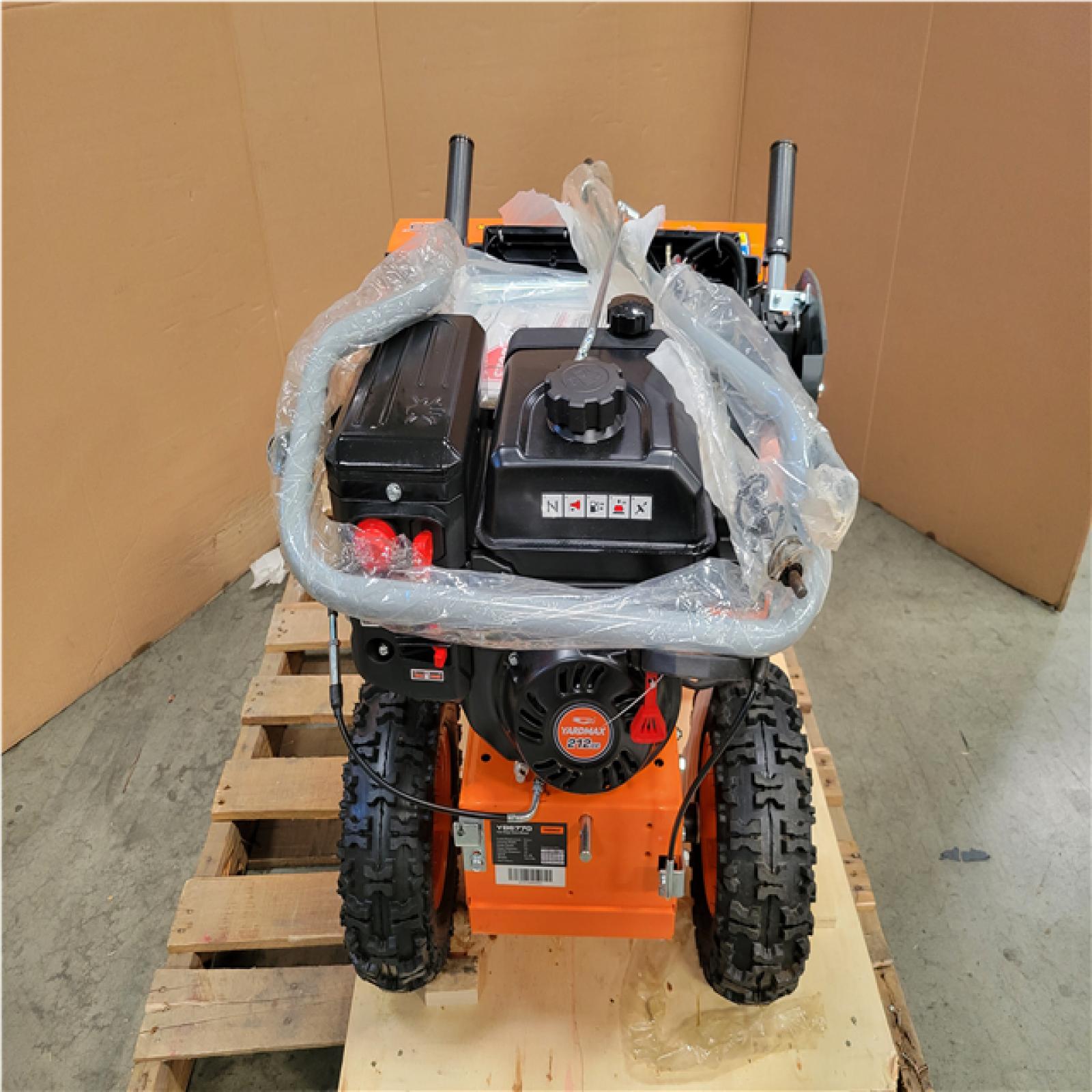 CALIFORNIA AS-IS YARD MAX TWO-STAGE SNOW BLOWER W 212CC MOTOR