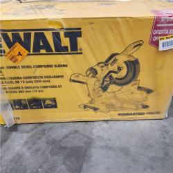 As-Is- DEWALT 12-in Dual Bevel Sliding Compound Miter Saw