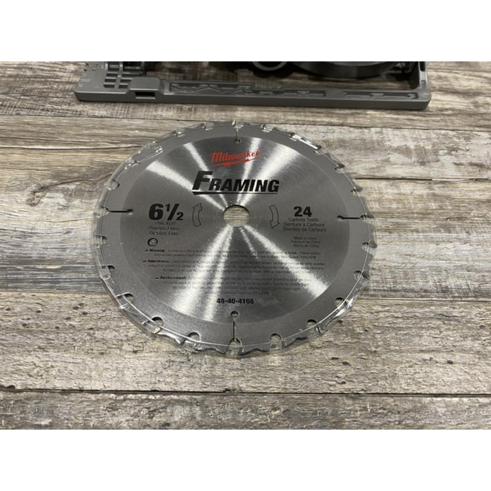 AS-IS Milwaukee FUEL 18V Lithium-Ion Brushless Cordless 6-1/2 in. Circular Saw (Tool-Only)