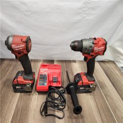 AS-IS Milwaukee M18 FUEL 18V Lithium-Ion Brushless Cordless Hammer Drill and Impact Driver Combo Kit (2-Tool)