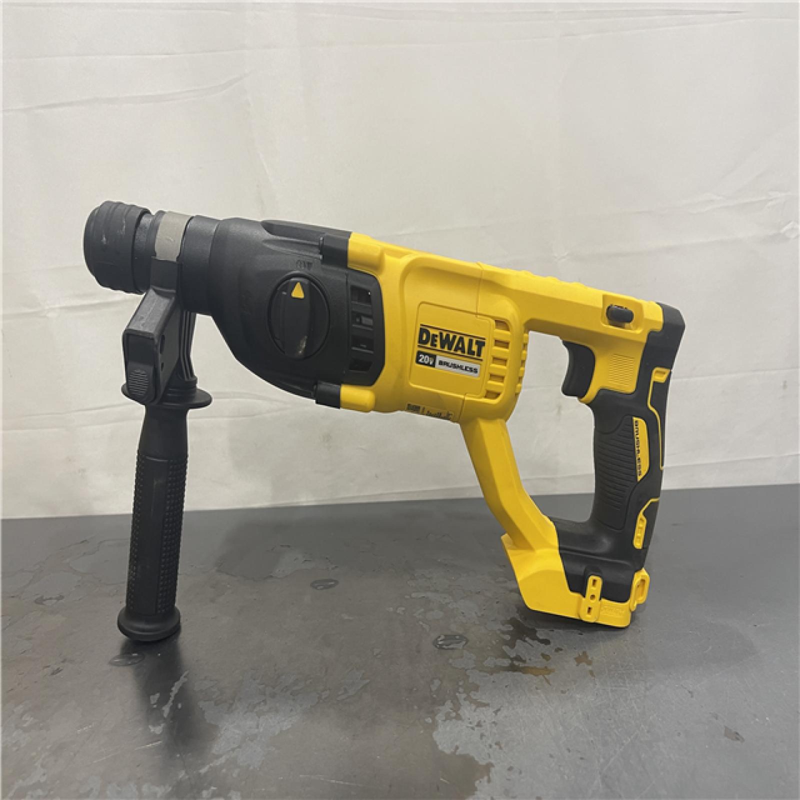 AS-IS- DEWALT 20V MAX Cordless Brushless 1 in. SDS Plus D-Handle Concrete and Masonry Rotary Hammer (Tool Only)