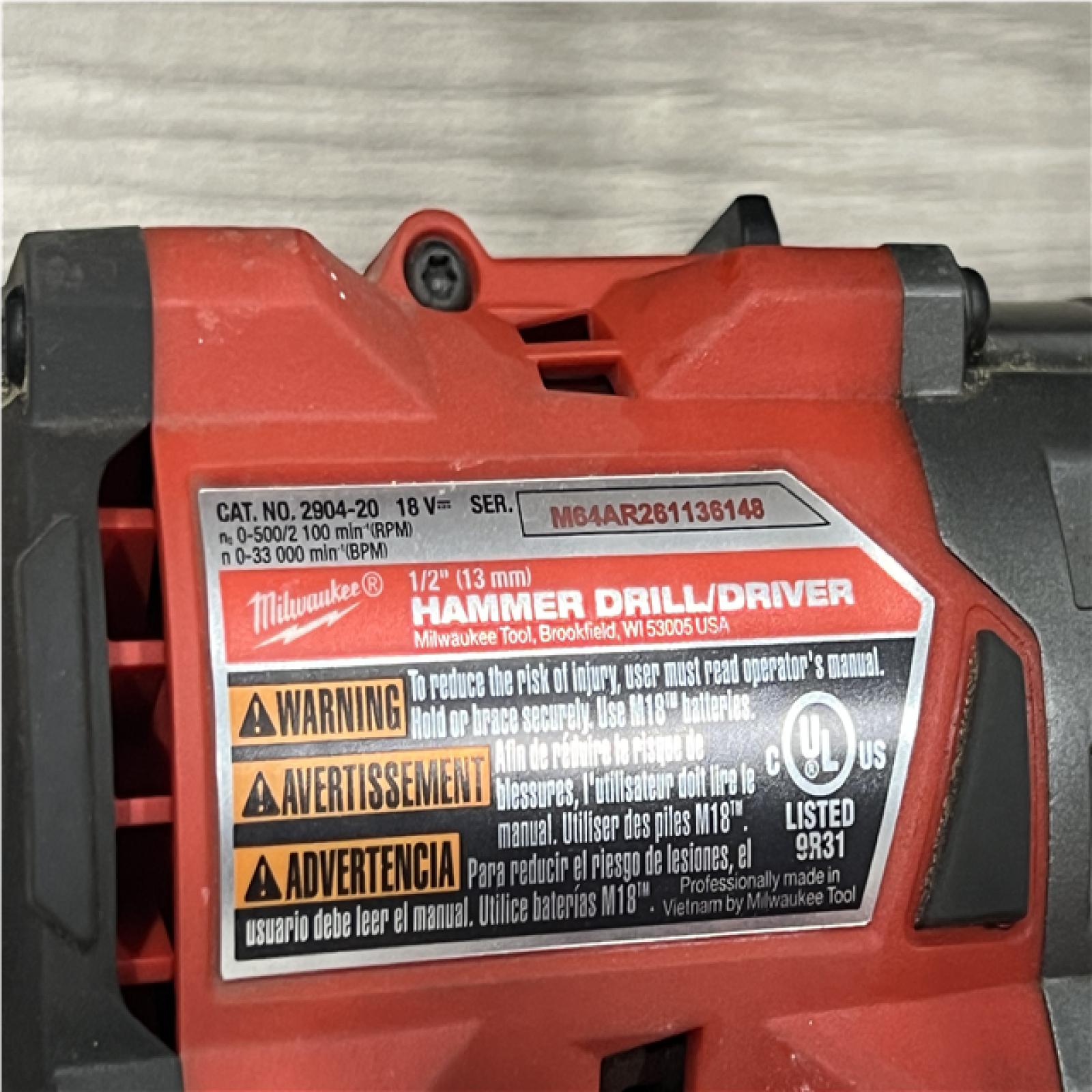 AS-IS Milwaukee FUEL 18V Lithium-Ion Brushless Cordless Hammer Drill and Impact Driver Combo Kit