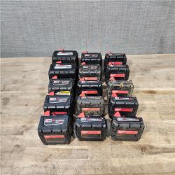 HOUSTON LOCATION - AS-IS MILWAUKEE BATTERY PACK QTY - 15
