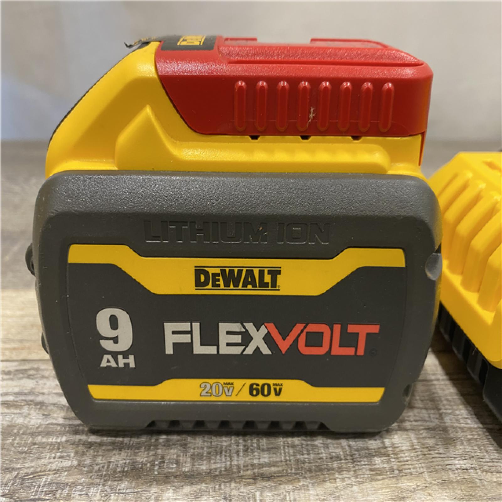 AS-IS DEWALT 20V/60V MAX FLEXVOLT Lithium-Ion 9.0Ah Battery and Charger Starter Kit