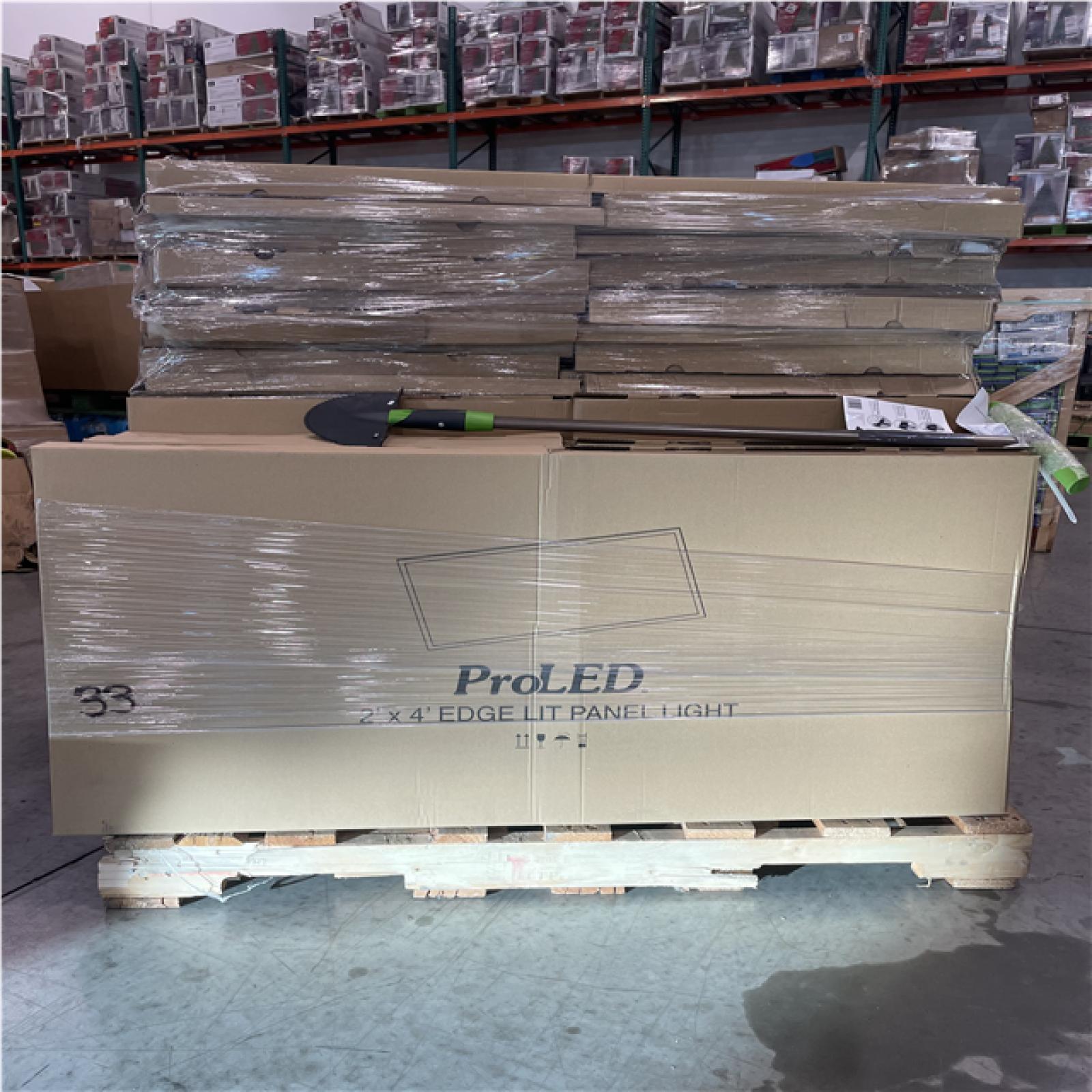 DALLAS LOCATION- AS-IS HOME HALCO 2 ft. x 4 ft 128-Watt Flat LED Panel Cool White 4000k (33 UNITS)