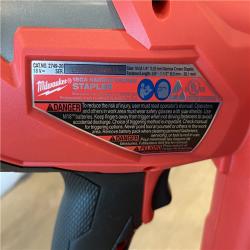 AS-IS Milwaukee FUEL 18-Volt Lithium-Ion Brushless Cordless 18-Gauge 1/4 in. Narrow Crown Stapler (Tool-Only)