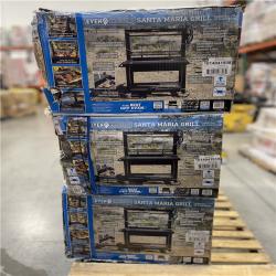 DALLAS LOCATION- Even Embers Santa Maria Charcoal and Wood Grill in Black with Cover Included (3 UNITS)