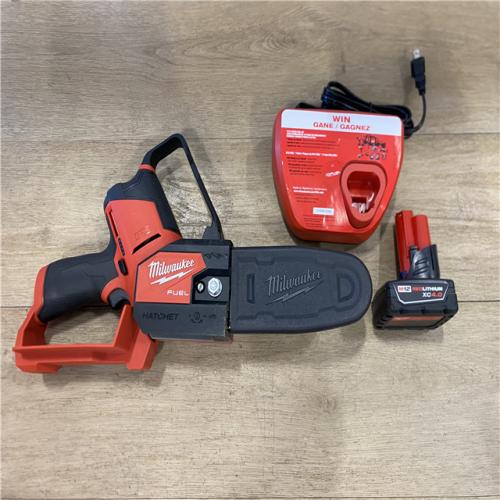 AS-IS Milwaukee FUEL 12V Lithium-Ion Brushless Battery 6 in. HATCHET Pruning Saw Kit