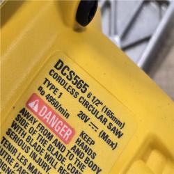 AS-IS DEWALT 20V MAX Cordless 6-1/2 in. Sidewinder Style Circular Saw (Tool Only)