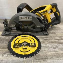 AS-IS DEWALT FLEXVOLT 60V MAX Cordless Brushless 7-1/4 in. Wormdrive Style Circular Saw (Tool Only)