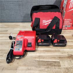 HOUSTON LOCATION - AS-IS Milwaukee M18 18V Lithium-Ion Cordless Drill Driver/Impact Driver Combo Kit