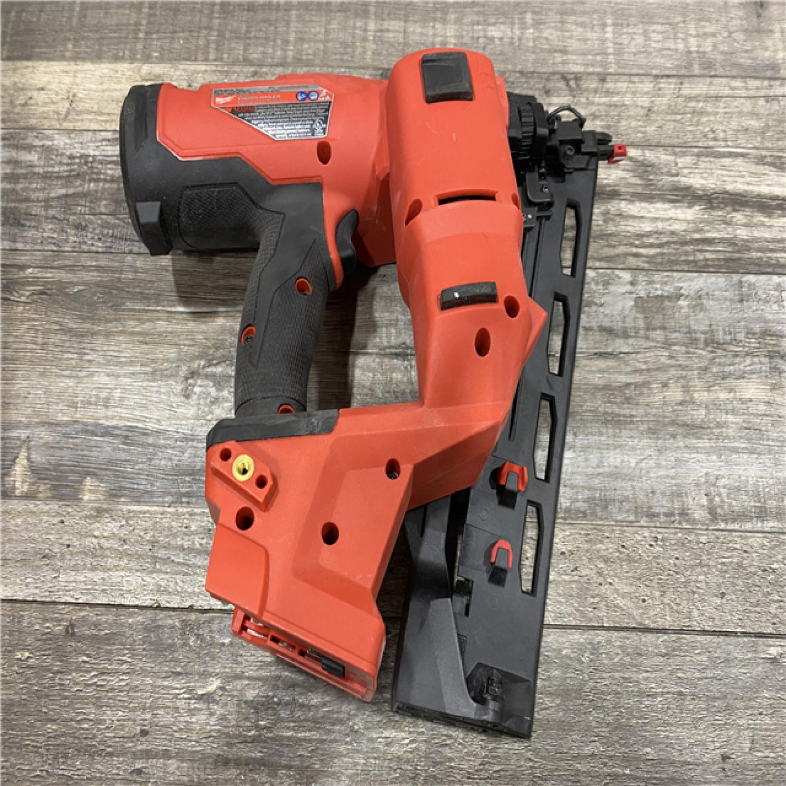 AS-IS Milwaukee FUEL 18-Volt Lithium-Ion Brushless Cordless Gen II 16-Gauge Angled Finish Nailer (Tool-Only)
