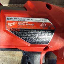 HOUSTON LOCATION - AS-IS (APPEARS LIKE NEW) Milwaukee Tool Cordless Finish Nail Gun 18 V 3020-20 (TOOL ONLY)