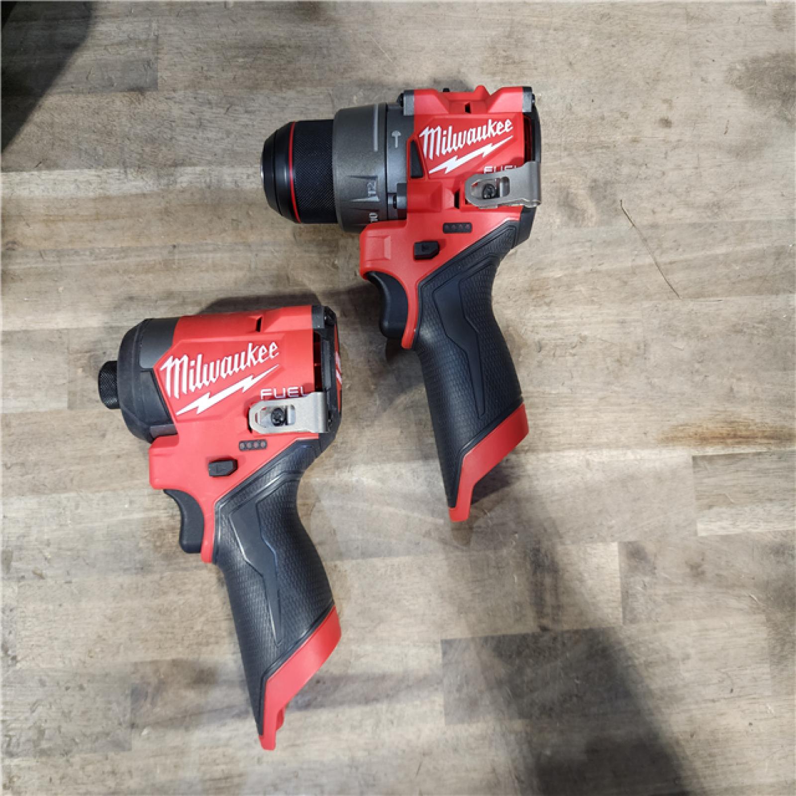 HOUSTON LOCATION - AS-IS Milwaukee 3497-22 12V Brushless Hammer Drill and Impact Driver Combo Kit
