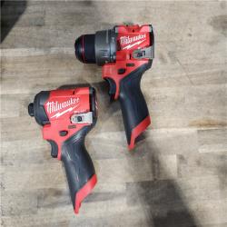 HOUSTON LOCATION - AS-IS Milwaukee 3497-22 12V Brushless Hammer Drill and Impact Driver Combo Kit