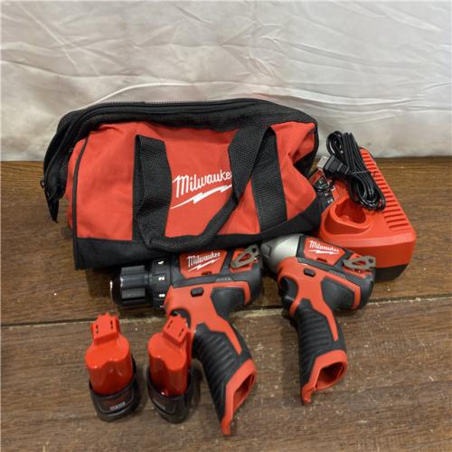 AS-IS Milwaukee 2497-22 M12 Hammer Drill and Impact Combo