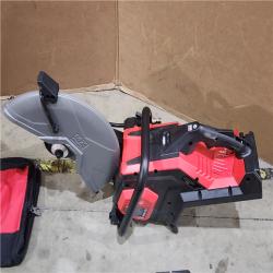 HOUSTON LOCATION - AS-IS MX FUEL Lithium-Ion 14 in. Cut Off Saw Kit with RAPIDSTOP Brake W/ (2) FORGE XC8.0 Batteries & (1) MX FUEL Super Charger