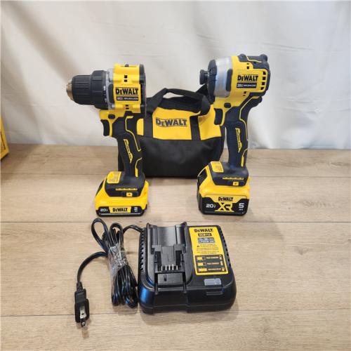 AS-IS- DEWALT ATOMIC 20-Volt MAX Lithium-Ion Cordless Combo (2-Tool) Kit