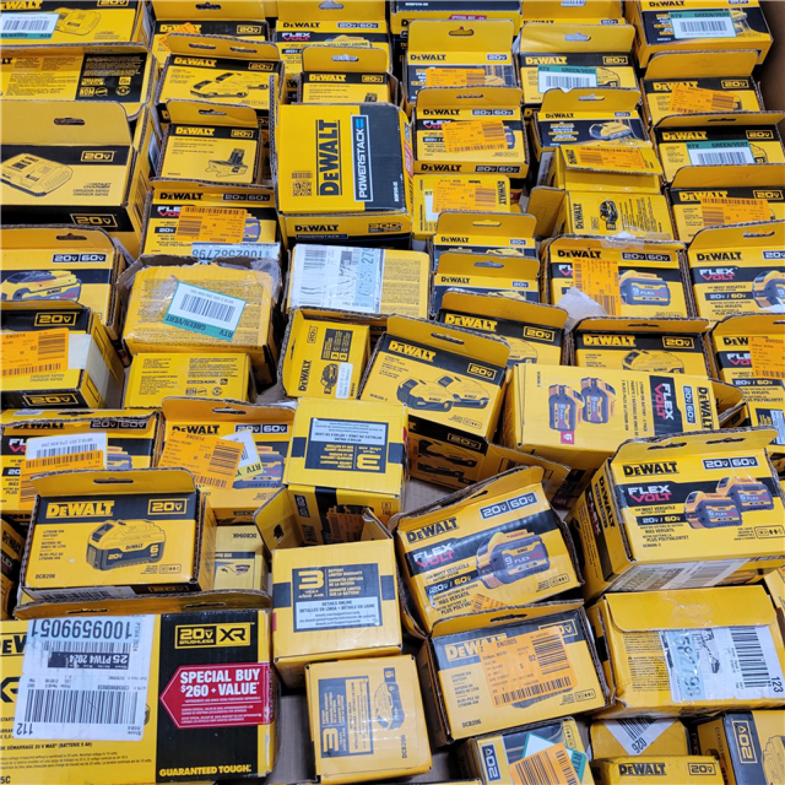 DALLAS LOCATION - AS-IS DEWALT BATTERY PALLET