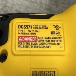 AS-IS DEWALT ATOMIC 20V MAX Cordless Brushless 4-1/2 in. Circular Saw (Tool Only)