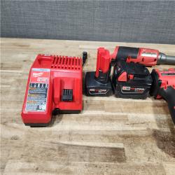 HOUSTON LOCATION - AS - IS Milwaukee 3 Tool Combo Kit W/ (2) Battery & Charger