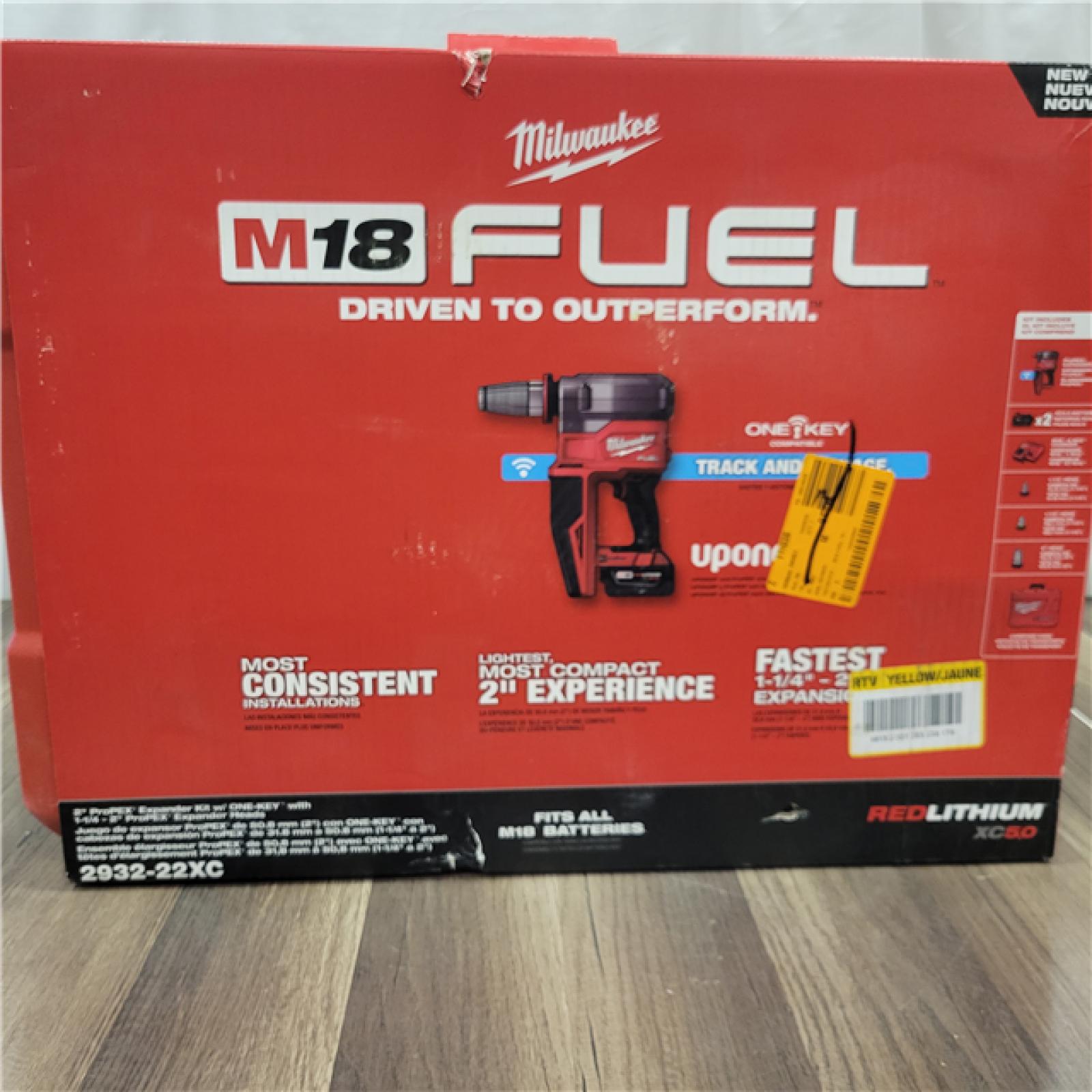 AS-IS Milwaukee M18 Fuel 18-Volt Lithium-Ion Brushless Cordless 1/2 in. - 2 in. Expansion Tool Kit, with 3-Heads, 2-Batteries