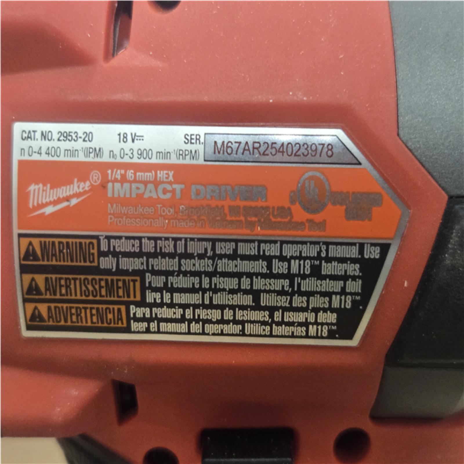 AS-IS Milwaukee FUEL 18V Lithium-Ion Brushless Cordless Hammer Drill and Impact Driver Combo Kit