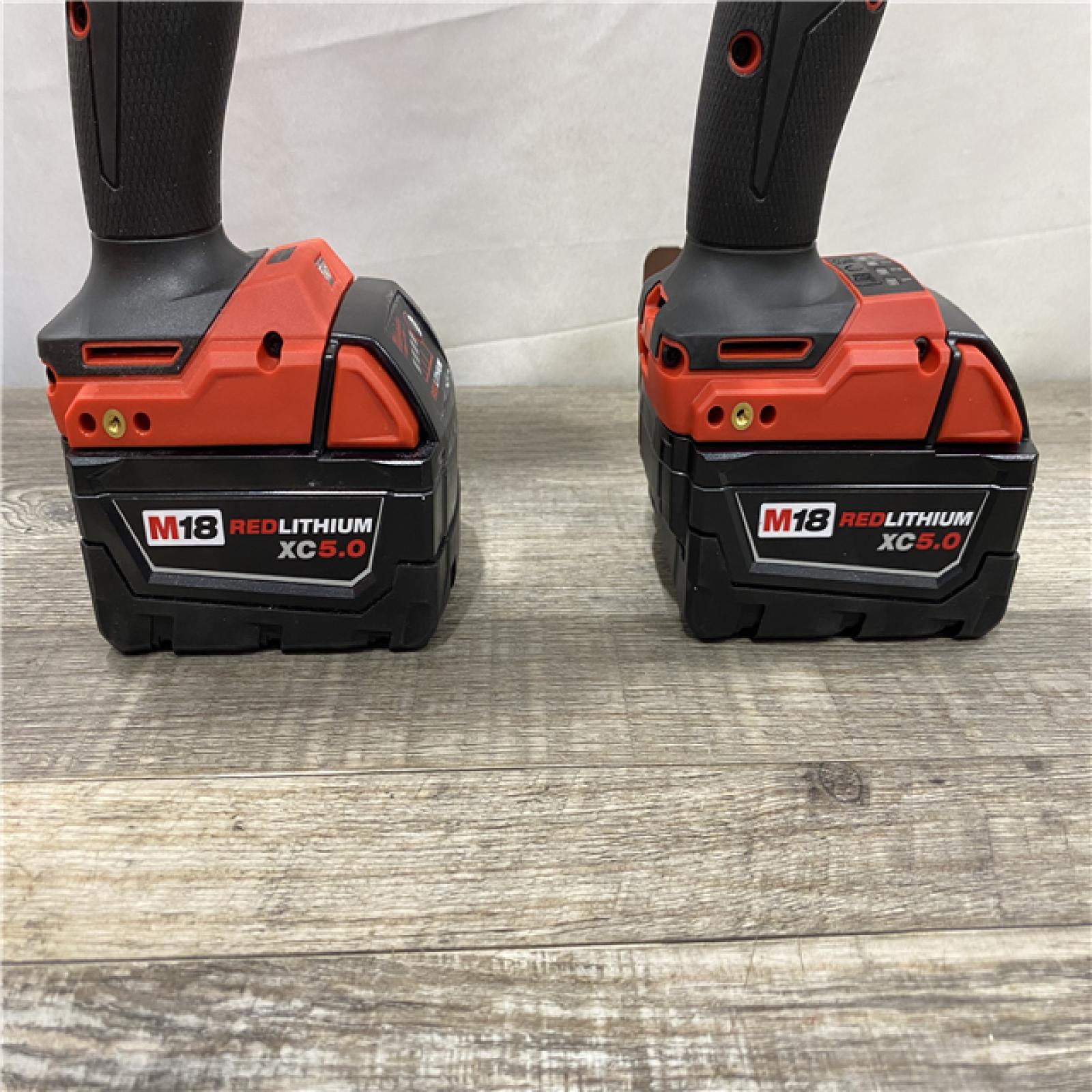 AS-IS Milwaukee FUEL 18V Lithium-Ion Brushless Cordless Hammer Drill and Impact Driver Combo Kit