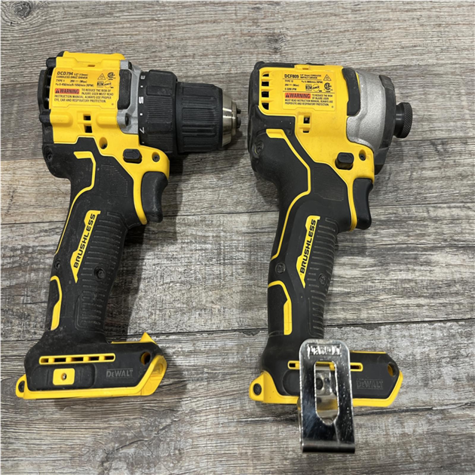 AS-IS DEWALT ATOMIC 20-Volt MAX Lithium-Ion Cordless Combo Kit