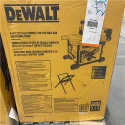 NEW- DEWALT 15 Amp Corded 8-1/4 in. Compact Jobsite Tablesaw with Compact Table Saw Stand
