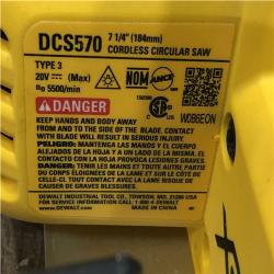 AS-IS DEWALT  20V MAX XR Cordless Brushless Circular Saw (Tool Only)
