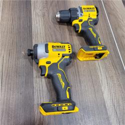 Dewalt DCK225D2 20V MAX ATOMIC Brushless Compact Lithium-Ion 1/2 in. Cordless Drill Driver and 1/4 in. Impact Driver Combo Kit with 2 Batteries 2 Ah