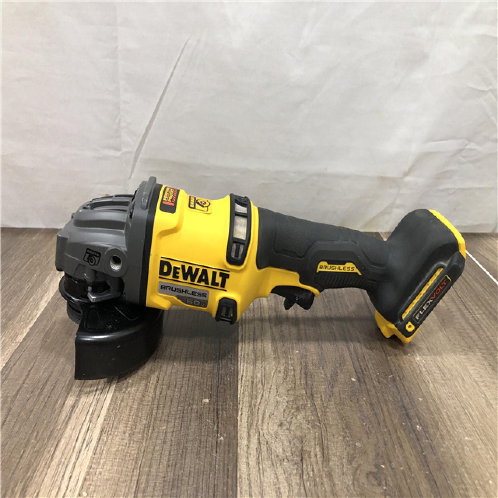 AS-IS DEWALT FLEXVOLT 60V MAX Cordless Brushless 4.5 in. to 6 in. Small Angle Grinder with Kickback Brake (Tool Only)