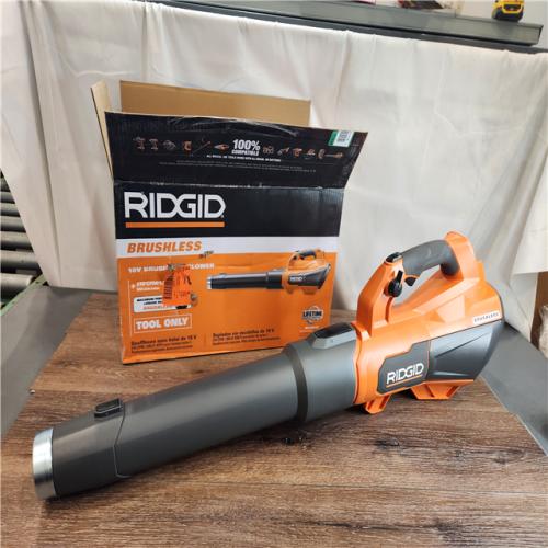 AS-IS RIDGID 18V Brushless 130 MPH 510 CFM Cordless Battery Leaf Blower (Tool Only)